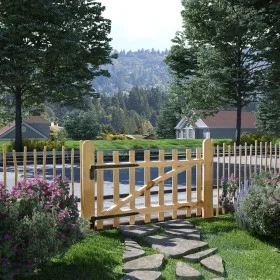Hazelnut wood fence gate 100x60 cm by vidaXL, garden gates - Ref: Foro24-142589, Price: 53,01 €, Discount: %