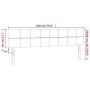 LED-Kopfteil aus dunkelgrünem Samt, 180 x 5 x 78/88 cm von , Kopf- und Fußteile - Ref: Foro24-3121675, Preis: 74,48 €, Rabatt: %