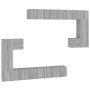 Mueble de pared para TV madera contrachapada gris sonoma