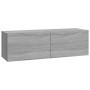Mueble de pared para TV madera contrachapada gris sonoma