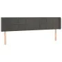 Dark gray velvet headboard with LED 163x16x78/88 cm by , Headboards and footboards - Ref: Foro24-3123291, Price: 84,80 €, Dis...