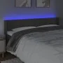 Dark gray velvet headboard with LED 163x16x78/88 cm by , Headboards and footboards - Ref: Foro24-3123291, Price: 84,80 €, Dis...