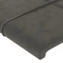 Dark gray velvet headboard with LED 163x16x78/88 cm by , Headboards and footboards - Ref: Foro24-3123291, Price: 84,80 €, Dis...