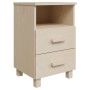 HAMAR bedside tables 2 units solid pine honey brown 40x35x62 cm by vidaXL, Nightstands - Ref: Foro24-340416, Price: 123,07 €,...