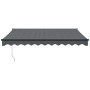 Toldo retráctil aluminio y tela gris antracita 3,5x2,5 m