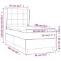 Cama box spring con colchón terciopelo azul oscuro 80x200 cm de , Camas y somieres - Ref: Foro24-3129181, Precio: 301,56 €, D...