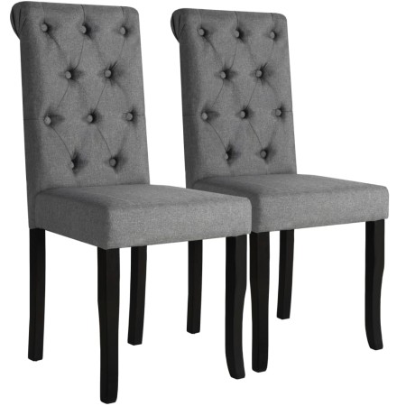 Esszimmerstühle 2 Einheiten dunkelgrauer Stoff von vidaXL, Essstühle - Ref: Foro24-245514, Preis: 168,17 €, Rabatt: %
