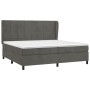 Cama box spring con colchón terciopelo gris oscuro 200x200 cm de , Camas y somieres - Ref: Foro24-3129232, Precio: 626,76 €, ...