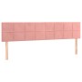 Box spring bed with mattress and LED pink velvet 160x200 cm by , Beds and slatted bases - Ref: Foro24-3134416, Price: 453,50 ...