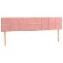 Boxspringbett mit Matratze und LED-Rosa-Samt 160x200 cm von , Betten und Lattenroste - Ref: Foro24-3134416, Preis: 450,88 €, ...