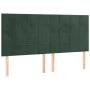 Box spring bed with mattress and LED dark green velvet 180x200cm by , Beds and slatted bases - Ref: Foro24-3136140, Price: 64...