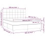 Boxspringbett mit Matratze und LED-Samt in Dunkelgrün, 180 x 200 cm von , Betten und Lattenroste - Ref: Foro24-3136140, Preis...