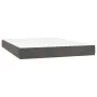 Box spring bed with mattress and LED dark gray velvet 140x190 cm by , Beds and slatted bases - Ref: Foro24-3139560, Price: 49...