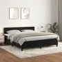 Box spring bed with black velvet mattress 160x200 cm by , Beds and slatted bases - Ref: Foro24-3141313, Price: 485,02 €, Disc...