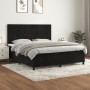 Box spring bed with black velvet mattress 160x200 cm by , Beds and slatted bases - Ref: Foro24-3143033, Price: 557,25 €, Disc...