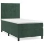 Box spring bed with dark green velvet mattress 90x190 cm by , Beds and slatted bases - Ref: Foro24-3142998, Price: 312,03 €, ...