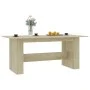 Esstisch aus Sonoma-Eichenholzwerkstoff, 180 x 90 x 76 cm von , Küchen- und Esstische - Ref: Foro24-800471, Preis: 109,99 €, ...