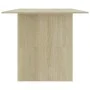 Sonoma oak engineered wood dining table 180x90x76 cm by , Kitchen and dining tables - Ref: Foro24-800471, Price: 109,99 €, Di...