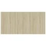 Sonoma oak engineered wood dining table 180x90x76 cm by , Kitchen and dining tables - Ref: Foro24-800471, Price: 109,99 €, Di...