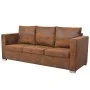Kunstleder-Sofa mit 3 Plätzen aus Wildlederimitat, 191x73x82 cm. von vidaXL, Sofas - Ref: Foro24-244703, Preis: 432,31 €, Rab...