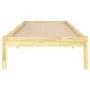 Solid wood bed frame 75x190 cm by , Beds and slatted bases - Ref: Foro24-809977, Price: 54,67 €, Discount: %