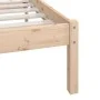 Solid pine wood bed frame 180x200 cm by , Beds and slatted bases - Ref: Foro24-810162, Price: 127,67 €, Discount: %