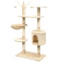 Cat scratching post with sisal scratching post 125 cm beige by vidaXL, Cat furniture - Ref: Foro24-170482, Price: 72,27 €, Di...
