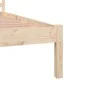 Solid pine wood bed frame 140x190 cm by , Beds and slatted bases - Ref: Foro24-810410, Price: 86,36 €, Discount: %