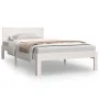 Solid white pine wood bed frame 100x200 cm by , Beds and slatted bases - Ref: Foro24-810486, Price: 108,27 €, Discount: %