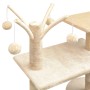 Cat scratching post with sisal scratching post 125 cm beige by vidaXL, Cat furniture - Ref: Foro24-170482, Price: 72,27 €, Di...