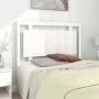 Cabecero de cama madera maciza de pino blanco 105,5x4x100 cm de , Cabeceros y pies de cama - Ref: Foro24-817926, Precio: 58,8...