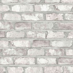 DUTCH WALLCOVERINGS Papel de pared ladrillos blanc