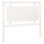 Solid white pine wood bed headboard 105.5x4x100 cm by , Headboards and footboards - Ref: Foro24-817926, Price: 60,91 €, Disco...