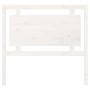 Solid white pine wood bed headboard 105.5x4x100 cm by , Headboards and footboards - Ref: Foro24-817926, Price: 60,91 €, Disco...