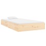 Solid wood bed frame 100x200 cm by , Beds and slatted bases - Ref: Foro24-820052, Price: 96,86 €, Discount: %