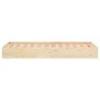Solid wood bed frame 90x190 cm by , Beds and slatted bases - Ref: Foro24-820067, Price: 82,04 €, Discount: %