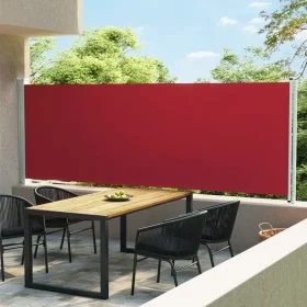 Retractable side awning for patio red 600x160 cm by , Umbrellas - Ref: Foro24-313378, Price: 102,05 €, Discount: %