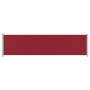 Toldo lateral retráctil para patio rojo 600x160 cm de , Sombrillas - Ref: Foro24-313378, Precio: 93,58 €