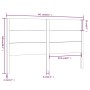 Kopfteil aus massivem weißem Kiefernholz, 141 x 4 x 100 cm von , Kopf- und Fußteile - Ref: Foro24-818716, Preis: 105,26 €, Ra...