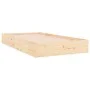 Solid wood bed frame 90x200 cm by , Beds and slatted bases - Ref: Foro24-820057, Price: 84,76 €, Discount: %