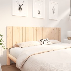 Bettkopfteil aus massivem Kiefernholz, 205,5 x 4 x 100 cm von , Kopf- und Fußteile - Ref: Foro24-818890, Preis: 94,02 €, Raba...
