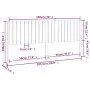Bettkopfteil aus massivem Kiefernholz, 205,5 x 4 x 100 cm von , Kopf- und Fußteile - Ref: Foro24-818890, Preis: 92,53 €, Raba...