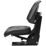 Schwarzer gefederter Traktorsitz von vidaXL, Traktorzubehör und -teile - Ref: Foro24-142316, Preis: 153,77 €, Rabatt: %