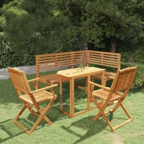 Bistro garden set 4 pieces solid acacia wood by , Garden sets - Ref: Foro24-3057863, Price: 423,43 €, Discount: %