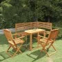 Juego de bistró para jardín 4 piezas madera maciza de acacia de , Conjuntos de jardín - Ref: Foro24-3057863, Precio: 442,71 €...