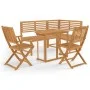 Juego de bistró para jardín 4 piezas madera maciza de acacia de , Conjuntos de jardín - Ref: Foro24-3057863, Precio: 442,71 €...