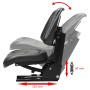Black tractor seat with suspension by vidaXL, Tractor Accessories and Parts - Ref: Foro24-142316, Price: 153,77 €, Discount: %