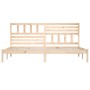Solid pine wood bed frame 180x200 cm by , Beds and slatted bases - Ref: Foro24-3101038, Price: 149,66 €, Discount: %