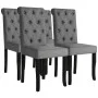 Dining chairs 4 units dark gray fabric by vidaXL, dining chairs - Ref: Foro24-245515, Price: 291,30 €, Discount: %