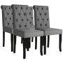 Sillas de comedor 4 unidades tela gris oscuro de vidaXL, Sillas de comedor - Ref: Foro24-245515, Precio: 275,82 €, Descuento: %